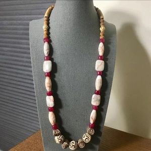3/$25 ** Chunky Beads n Stones String Necklace